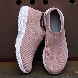 Casual Shoes Women Vulcanised High Quality Sneakers Slip On Flats Loafers Plus Size 42 Walking Flat