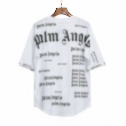 Palm PA 24SS Summer Letter Printing Logo T Shirt Boyfriend Gift Loose Oversized Hip Hop Unisex Short Sleeve Lovers Style Tees Angels 2027 RZM