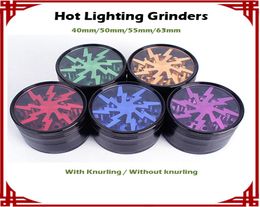 sp Original Herb Grinders Aluminium Alloy Grinders With Clear Top Window lighting grinder 4 Pieces Grinder VS Sharpstone Grind6783737