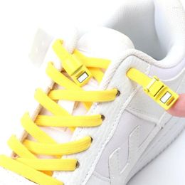 Shoe Parts Magnetic Shoelaces Colored Metal Lock Elastic Laces Without Ties 1 Second Quick On And Off Lazy Shoes Lace For Sneakers