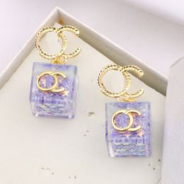 Luxury Brand Designers Letters Stud 18K Gold Plated 925 Silver Sweet Earrings Famous Women Crystal Rhinestone Pearl Earring Birthday Party Jewerlry Love Gifts