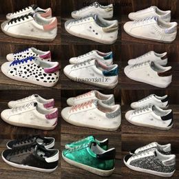 Italy Brand Sneaker Super Star Women Shoes Leopard Print Pinkgold Glitter Classic White Doo golden golden goos goode goosse goosee goose's goldenstar goosesneakers