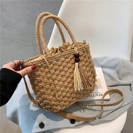 Shoulder Bags Women Fashion Brand Ladies Straw Crossbody Handbags Messenger High Quality Luxury