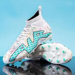 American Football Shoes 2024 Men's Shredded Spikes Soccer Adult Long Training Sneakers Outdoor Competition Youth Sports