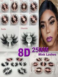 5D Mink Lashes 25mm Long Lasting Eyelash Extension 100 Handmade 3D Mink Eyelashes Wispy Lashes Extension False Eyelashes7095987