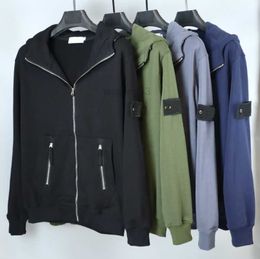 Men's Jackets Mens Jackets Cardigan Coat Designer Spring Hooded Sweater Classic Pattern Zipper Womens Sweater Top68mh