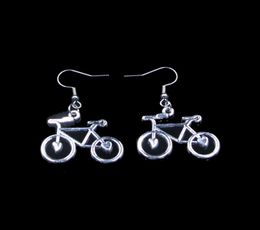 New Fashion Handmade 3123mm Bike Bicycle Earrings Stainless Steel Ear Hook Retro Small Object Jewellery Simple Design For Women Gir9606602