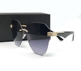 Italy Luxury Rimless Sunglasses Limited Edition Sparkling Diamond Designer Frame UV Protection Sun Glasses Fashion Summer Style Fo4731516