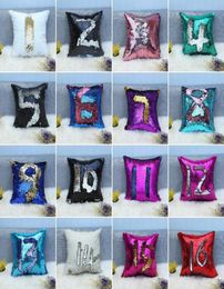 32 Colours Glitter Sequin Pillowcase Mermaid Cushion Cover Pillow Magical Throw Pillow Case Home Decorative Car Sofa Pillowcase7160121