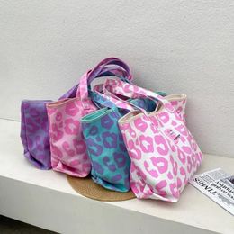 Carpets Fashion Designer Women's Shoulder Bags Brand Handbags Large Capacity Leopard Canvas Luxury Shopping Tote Bag Female Purses