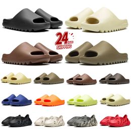 Designer Slides mens slipper Black Bone Desert Sand Earth Brown Cream Clay Mineral Blue comfortable Men Women Slippers outdoor beach Sandals