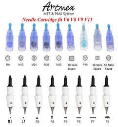 Micro Needle Cartridge Tips for Artmex V8 V6 V11 V9 permanent makeup Tattoo machine Derma pen DrPen MTS PMU Skin Care Beauty4129374