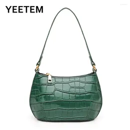 Bag Casual Women Stone Pattern Shiny Shoulder Simple Fashionable Purses Satchels Leather Crossbody Bags For