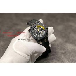 15706 15707 Ceramic Men Carbon Zf Ipf Watches Aaaaa Glass Mechanical SUPERCLONE APS Wristwatches 42Mm 13.9Mm Designers Swiss Brand Fibre Dive 3120 38387