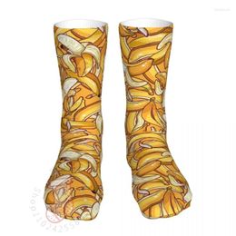 Men's Socks Yellow Banana Dream Women's Polyester Casual Novelty All Year LongSocks Gifts