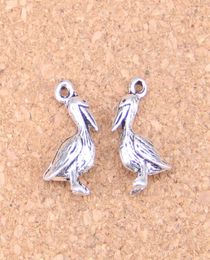 100pcs Antique Silver Bronze Plated pelican sea bird Charms Pendant DIY Necklace Bracelet Bangle Findings 189mm3923698