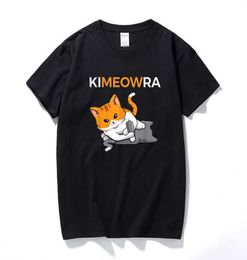 Men039s TShirts Jiu Jitsu Kimura Cute Kawaii Cat Funny BJJ TShirt Cartoon Graphic T Shirts For Men Whole Fashion Cotton P1207594