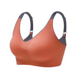 Active Underwear LERVANLA 2192 Bra For Women Thin Summer Bra Push-up Traceless Big Large Size Sports Bra Anti-sagging Breathable and Comfortable d240508