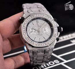 2020 NEW Whole Edition Royal Black Date Carved pattern Steel Case Automatic Mechanical Men039s diamonds Watches6094030