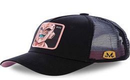 FashionNew Ball Mesh Hat Vegeta Baseball Cap High Quality Curved Brim Blue Snapback Cap Gorras Casquette Drop3873012