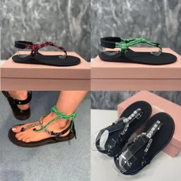 Luxury Sandals Sildes Slippers Cotton Cord Flip-flops Slipper Women Sandale Summer Beach Slides Rubber Sole Green Red Nylon Corduroy Flip Flops Straps Sandals