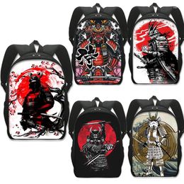 Backpack Japanese Samurai Bushido Printing Women Rucksacks Harajuku Travel Bag Men Laptop For Teenagers Hip Hop Schoolbags