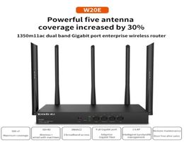 Tenda W20E Enterprise Wireless WiFi Router 24G5GHz 1350Mbps WiFi Repeater with 5 Antennas and Gigabit port16 AP Management 2106076882