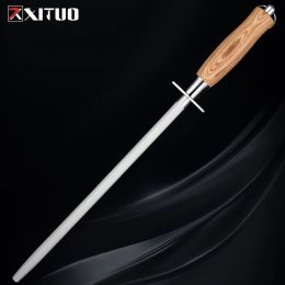 12 inch Knife Sharpening Steel Honing Rod High Carbon Honing Steel Professional Kitchen Steel Knife Sharpener Knife Fast sharp