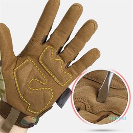 Five Fingers Gloves Tactical Camo Military Army Cycling Glove Sport Climbing Paintball Shooting Hunting Riding Ski Full Finger Mittens Men