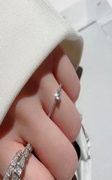 Simple 925 Sterling silver Lab Moissanite Promise ring Engagement Wedding Band Rings for women Bridal Eternity Jewellery Gift1011030