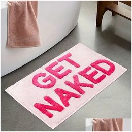 Carpet Pink Get Naked Tufted Rug Bathroom Cute Bathtub Mat Entrance Doormat Living Room Apartment Decor Soft 231010 Drop Delivery Home Dhkcp