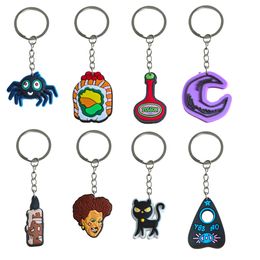 Keychains Lanyards Witch Keychain Pendants Accessories For Kids Birthday Party Favours Keyring Men Suitable Schoolbag Christmas Gift Gi Otksy