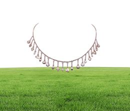 Fine 925 sterling silver lucky cute symbol tiny charms tassel chain choker statement 2019 gorgeous women collar necklace226q9457749