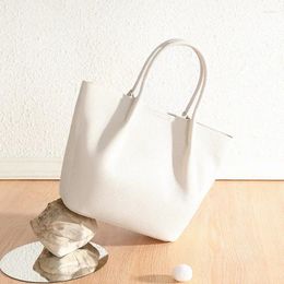 Totes Fashion Cowhide Women Shoulder Shell Bag Large Capacity Crossbody Tote Bags Versatile Genuine Leather Bucket Handbag