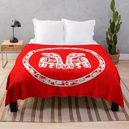 Blankets Flag Of The Haida Nation Canada Throw Blanket Beach Fluffy Large