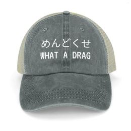 Berets What A Drag Cowboy Hat Hard Wild Ball Cap Mens Women's