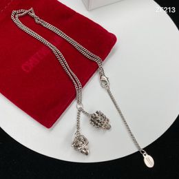 New designed pendants crown skull with diamonds women necklace ear stud punk style ladies earring NO1 311d