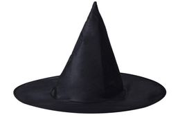 Halloween Witch Hat Masquerade Party Decoration Adult Women Black Witch Hat Wizard Top Caps Halloween Costume Accessory Party Cap 7602900
