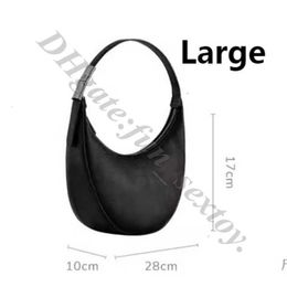 Handbag high quality designer bags and 23 Autumn Dragon New Leather Half Moon Bag with Bamboo Genuine Knot Holes Versatile One Shoulder Handheld Underarm Womens 4DSK