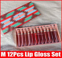 M Makeup Lip Collection Christmas Liquid Lipstick Set Matte Lipstick 12 Colors LipKit 12pcsset Lipgloss Lip Gloss2295787