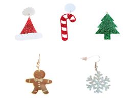 Oct Christmas 5 Style Drop Earring for Women Trendy Jewellery Acrylic Santa Claus Earrings Fashion Girl039s Cute Accessories3565975