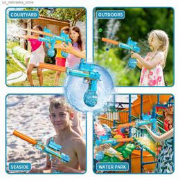 Sand Play Water Fun Gun Electric Guns Large Capacity Continuous Shooting Pistol Automatic Summer Beach Pool Sprinkler Toys Boys 240422 Q240408