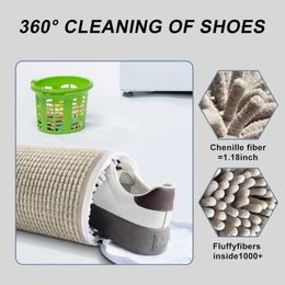 Laundry Bags Shoe Protector Bag Reusable With Zipper Closure For 360-degree Durable Chenille Microfiber Washing Any