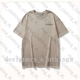 ESS Designer Fashion Mens T Shirts Chest Letter Laminated Print Short Shirt Sleeve Street Loose Casual T-Shirt Cotton Tops Men Tshirt Essentialsclothing Shirt 292