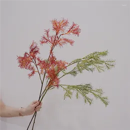 Decorative Flowers Artificial Green Plants Long Soft Glue Bamboo Home Living Room Greening Decoration Simulation Plant Autumn Color