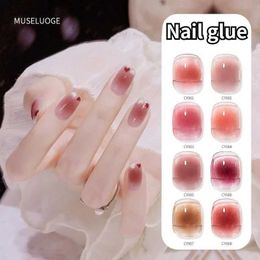 Nail Gel Glue Pure Blush 8 Colour Oil Ice Through Jelly Salon Light Q240507