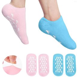 Women Socks Moisturizing Gel Super Soft Hydrotherapy Softening Woman Solid Color Stocking