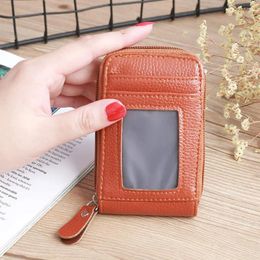 Storage Bags Version PU Leather Fresh Casual Coin Wallet Soft Surface Fashion Cartoon Men Women Credit Passport Card Bag