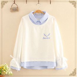 Women's Hoodies 2024 Top 2 Colors Hoodie Sports Pullover Shirt Student Sweatshirt Cartoon Cute Sweater Pattern