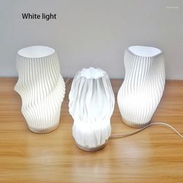 Table Lamps 3D Printing Nordic Fashion Art Lamp Bedroom Study Decoration Bar Coffee Shop Mood